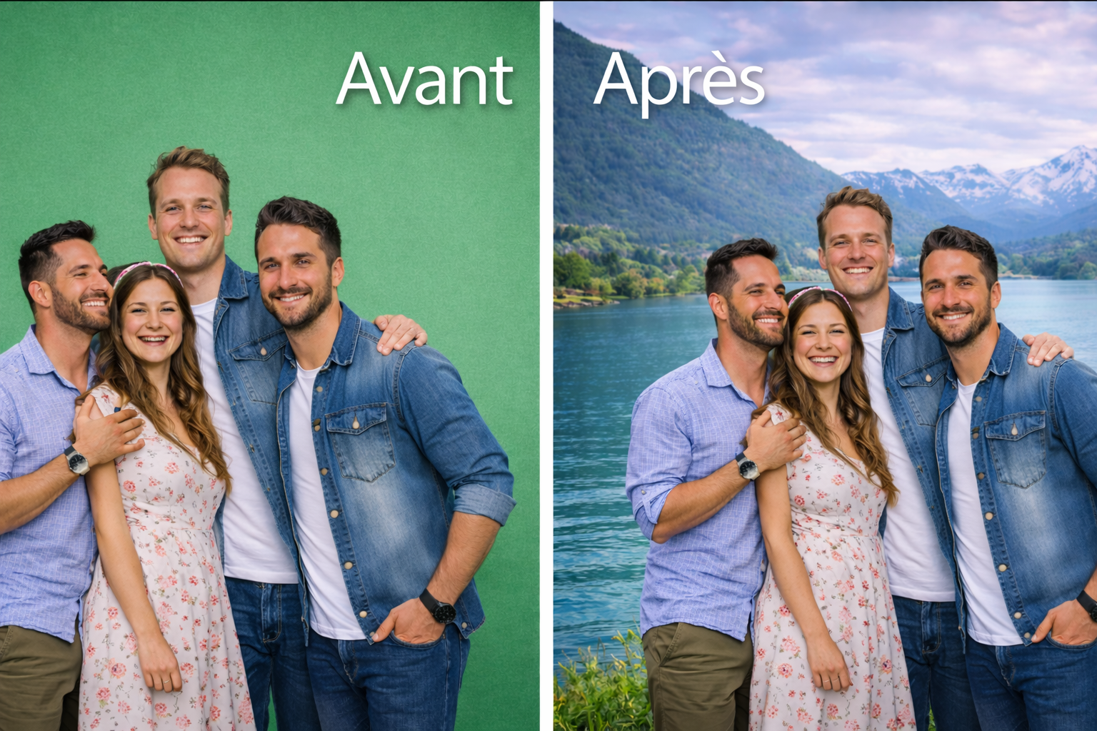 Animation Photobooth : Incrustation fond vert